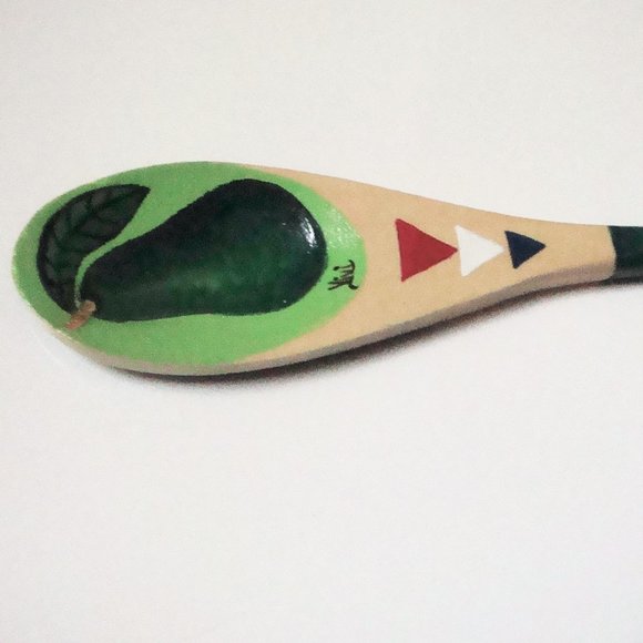 Vivi Avocado Wooden Spoon France - Picture 3 of 6